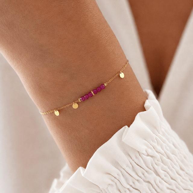 Bracelet Marina – Fuchsia – Vue portée