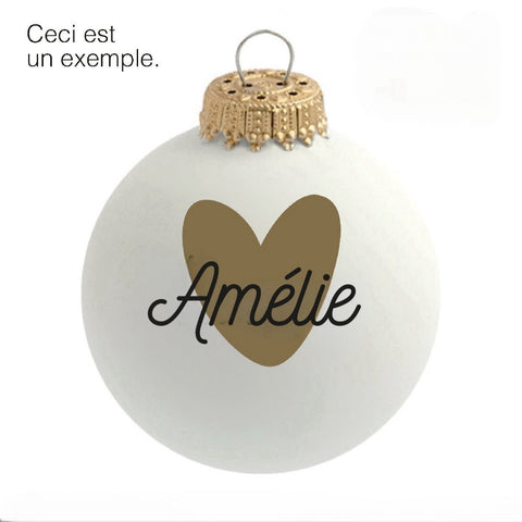 Boules de Noël personnalisées
